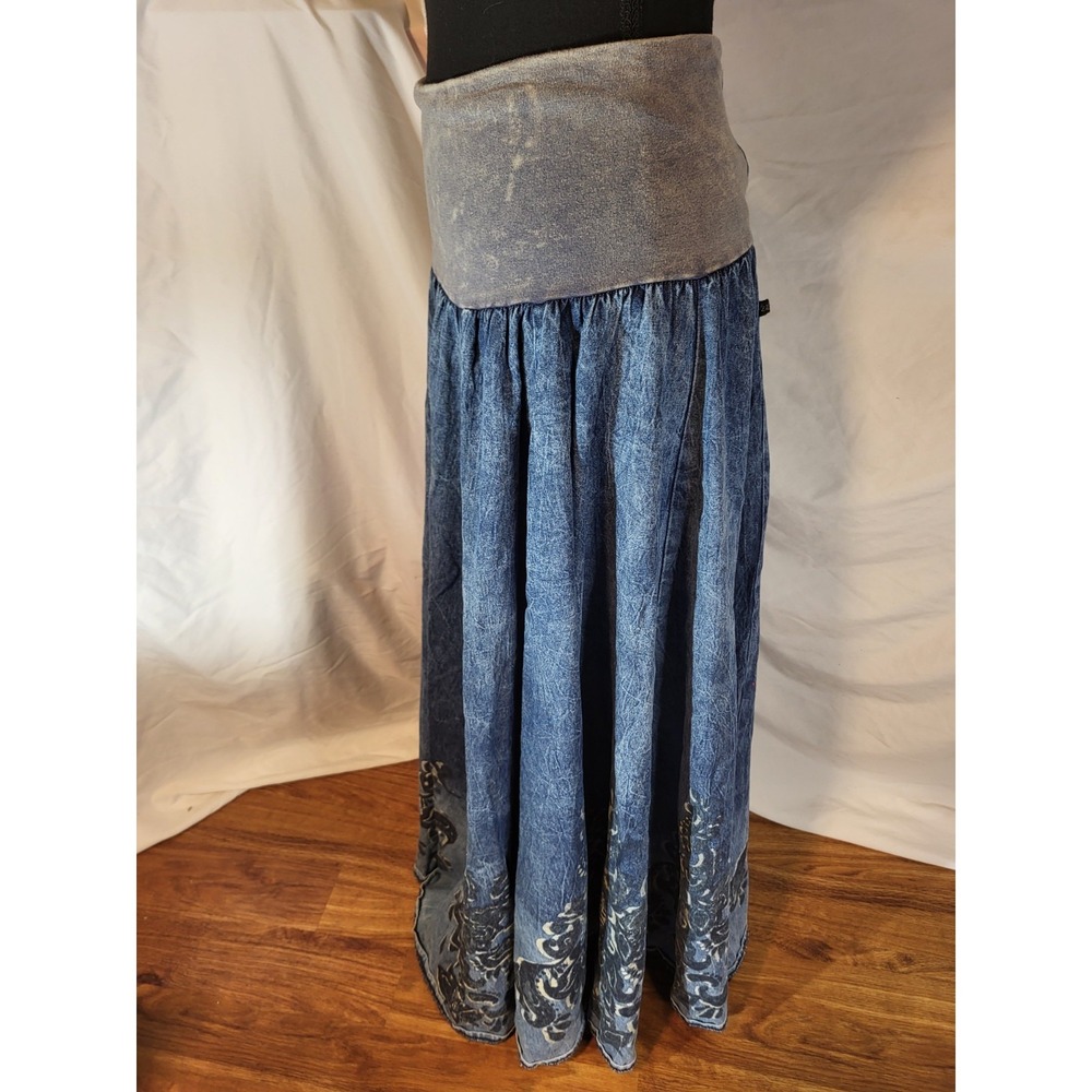 Vita Lita OSFA Denim Convertible Adjustable Skirt - Picture 4 of 7